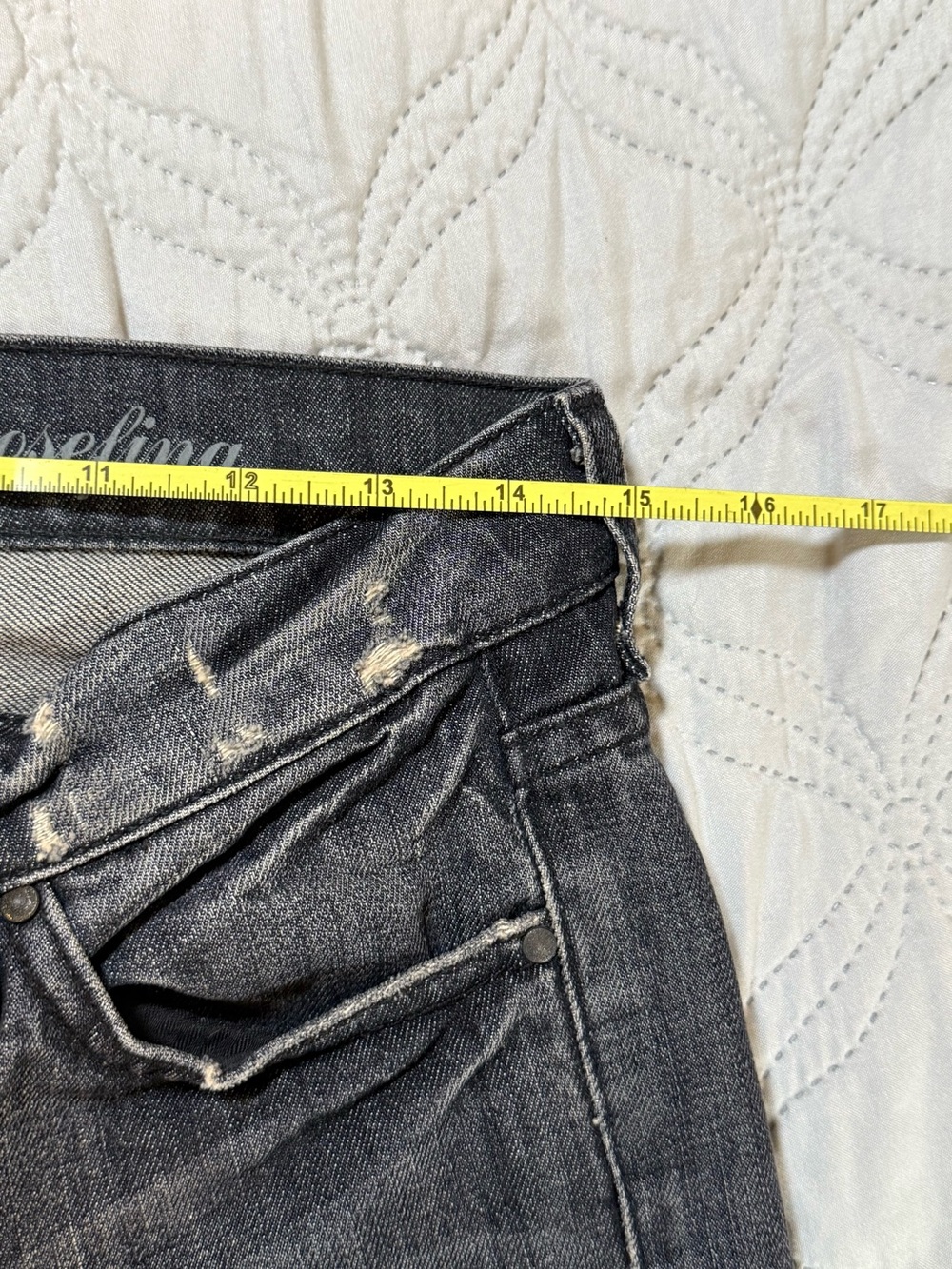 7 For All Mankind Josefina Distressed Jeans Women’s 24 Dark Wash - Picture 10 of 11